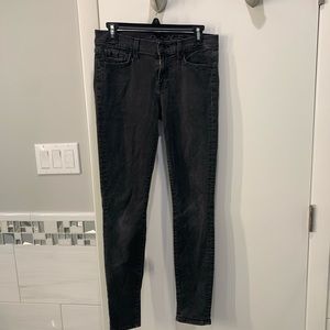 7 For All Mankind Black Skinny Jeans